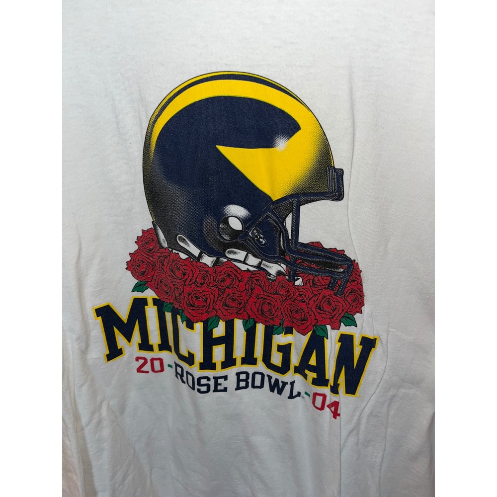 Michigan Wolverines Rose Bowl 2004 T‎ Shirt Champion NCAA Football XXL - Picture 2 of 4
